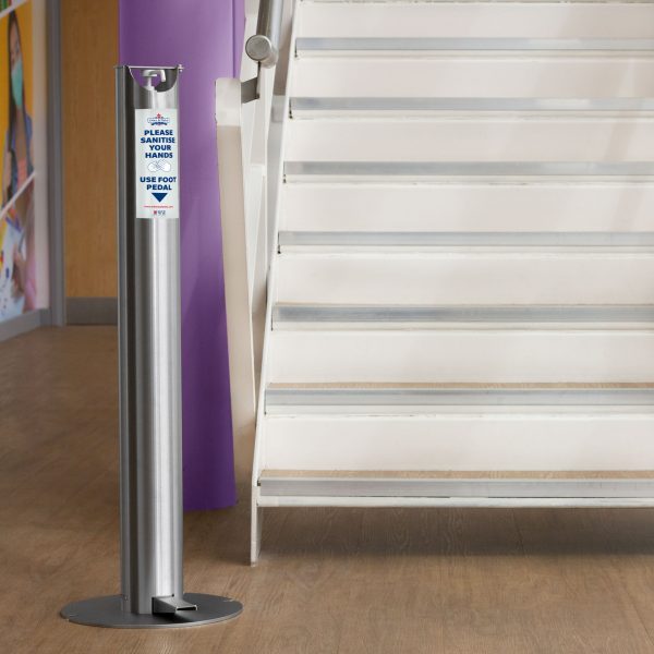 Osler & Walsh Freestanding Hands-Free Foot-Pedal Sanitiser Dispenser - Image 6