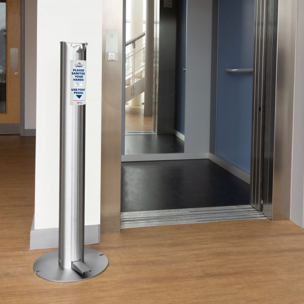 Osler & Walsh Freestanding Hands-Free Foot-Pedal Sanitiser Dispenser - Image 4